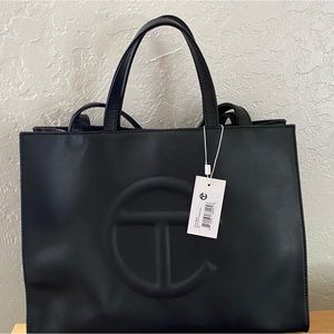 Telfar (Medium) Black Shopping Bag with tags